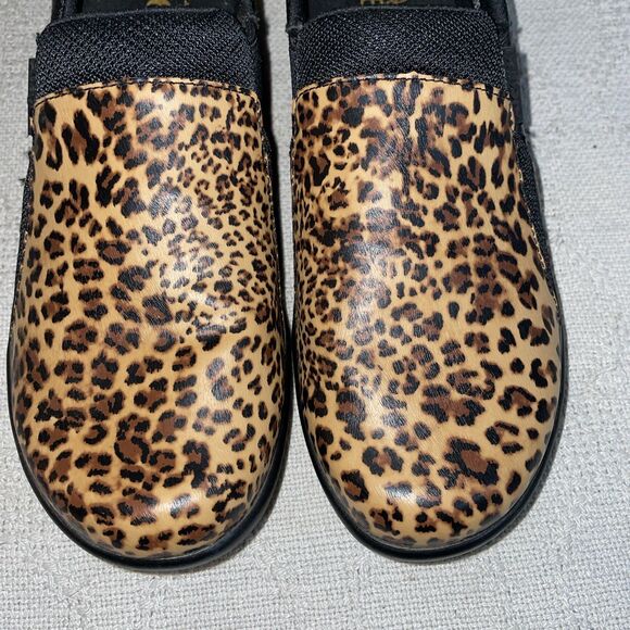 Alegria Women’s Casual Shoes Size 38 U.S. 7 M Tan Leopard Print Going Out Party - Picture 7 of 12